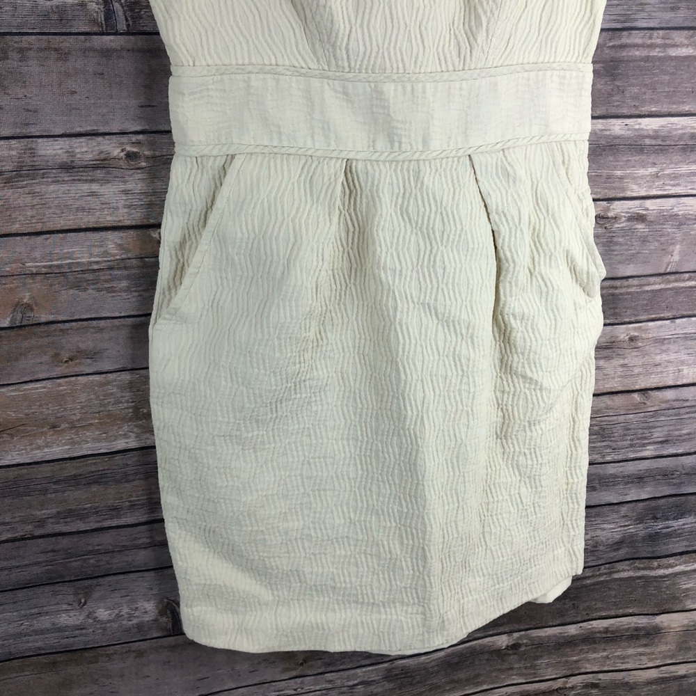 Milly New York ivory gold beaded sleeveless dress - Picture 3 of 8